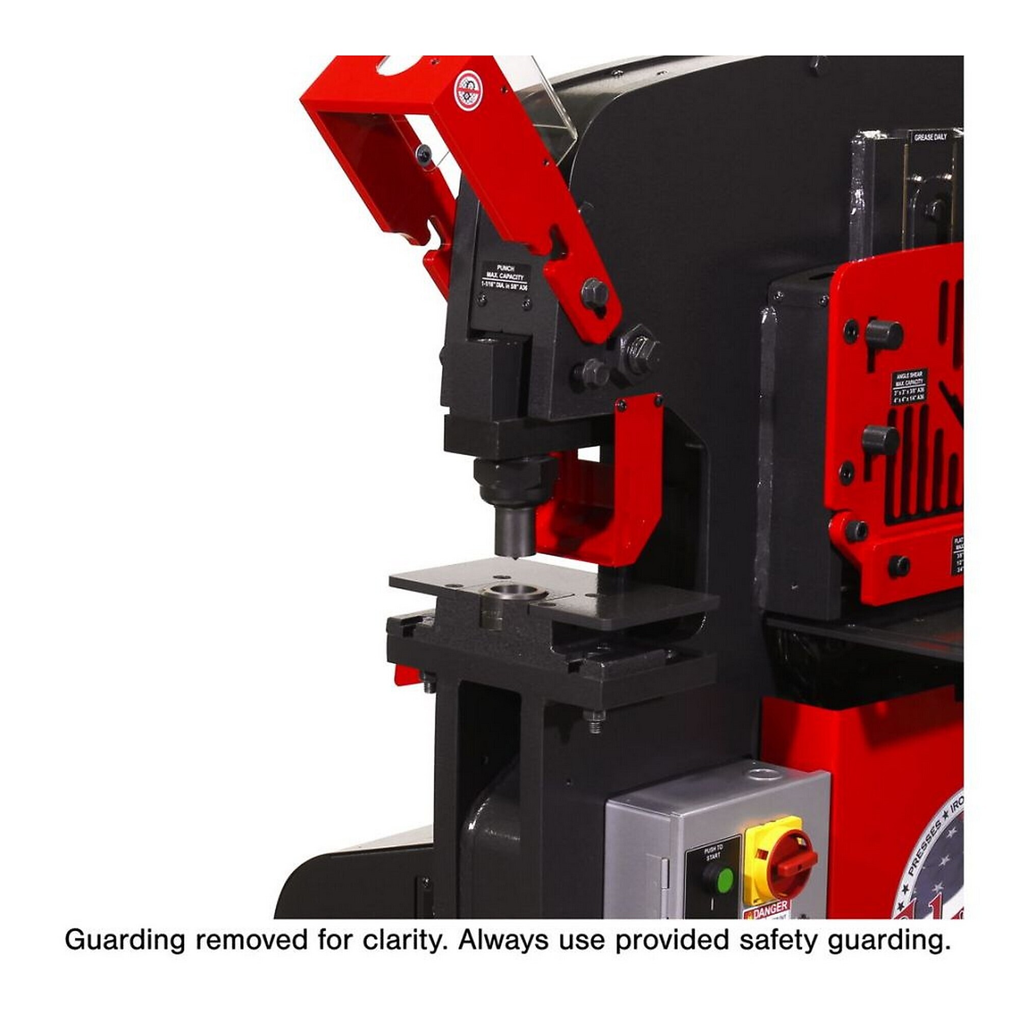 Edwards Ironworkers, Oversize Punch Assembly, Max. Bending Radius 45 °, Model# AC1024-S2